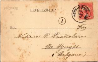 1901 Herkulesfürdő, Herkulesbad, Baile Herculane; Herkulesbrunnen / Herkules kút. Hutterer G. kiadás...