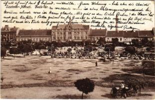 Szatmárnémeti, Szatmár, Satu Mare; Deák tér, piac. Lövy kiadása / square, market (r)