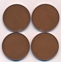 ~1996. 4db-os Honfoglalással kapcsolatos bronz emlékérem tétel, az érméken a Feszty-körkép részletei...