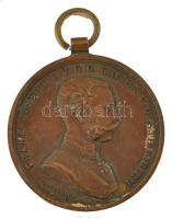 1914. Ferenc József Bronz Vitézségi Érem bronz kitüntetés mellszalag nélkül. Szign.: Tautenhayn T:XF,VF patina Hungary 1914. Bronze Gallantry Medal (Der Tapferkeit) bronze decoration without ribbon. Sign.: Tautenhayn C:XF,VF patina NMK 137.