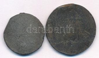 2xklf ólom bárca(?) "2" és "3" jelzéssel T:F