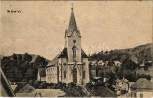 1913 Stájerlak, Steierlak, Stájerlakanina, Steierdorf, Anina; Római katolikus templom. Scheitzner Ig. kiadása / Catholic church (fl)