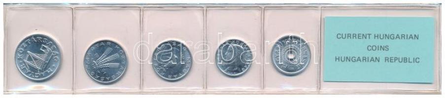 1991. 2f-50f Al (5xklf) fillér forgalmi sor fóliatokban T:UNC Adamo FO24