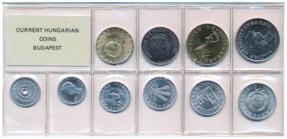 1986. 2f-20Ft (10xklf) érmés forgalmi sor fóliatokban T:UNC Adamo FO19