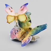 Karl Ens pillangó figura, porcelán, jelzett, kis kopással, 9x7 cm
