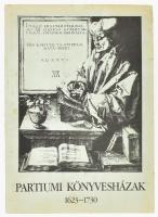 Partiumi könyvesházak 1623-1730. (Sárospatak, Debrecen, Szatmár, Nagybánya, Zilah). Szerk.: H. Takács Marianna. Adattár XVI-XVIII. századi szellemi mozgalmaink történetéhez 14. Bp.-Szeged, 1988, MTA, 588+(2) p. Kiadói papírkötés, a borítón apró foltokkal. Megjelent 800 példányban.