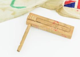 cca 1990 Fradi, Ferencváros szurkoló zászló és kereplő 110x40 cm