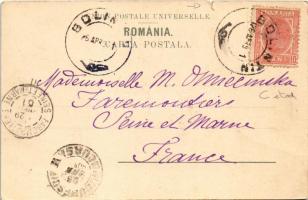 1901 Predeál, Predeal; vasútállomás, vonat. Em. M. Grünberg kiadása / railway station, train (szakad...