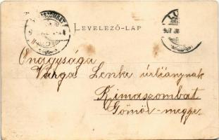 1907 Lugos, Lugoj; Széchenyi utca, Lugosi Népbank, Dillinger F. üzlete. Koloman Nemes kiadása / stre...