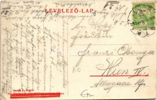 1915 Lugos, Lugoj; Vármegyeház, piac. W.L. ? 332. Berecz J. kiadása / county hall, market (EK)