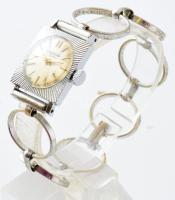 Baghdad iraki női karóra, működik, sérült üveggel, 2,5x2 cm