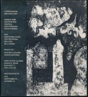 1979 Ambrus Imre festőművész grafikai kiállításának meghívója. A művész, Ambrus Imre (1936 - 2018) által DEDIKÁLT!