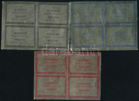 1967 28 db "Alumínium Kiállítás" levélzáró hétféle színben