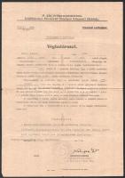 1946-1947 Csehszlovákiából (Jelka (Jóka) kitelepített személy visszahonosítási okmányai, 4 db. + 196...