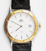 Meister Anker karóra, bőr szíjjal, kvarc, dátumkijelzős, nem működik, számlap d: 30 mm