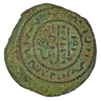 1172-1196. Kufikus rézpénz Cu III. Béla (1,19g) T:VF Hungary 1172-1196. Copper Coin with unreadable Kufic Arabic script Cu Béla III (1,19g) C:VF Huszár: 73., Unger I.: 115.