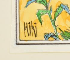 Hegedűs István (1932-2007): Emelkedő (Ludas Matyi címlap rajz, 1988. május 4.). Tus, akvarell, papír...