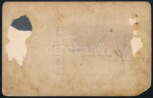 cca 1920-1930 Családi ház, a ház előtt iskolai levente sapkás fiúcskákkal, fotólap, Péczel, "Mi...