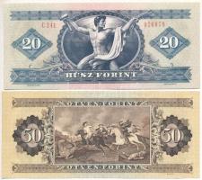 1980. 20Ft + 1983. 50Ft T:AU,XF az egyiken apró folt