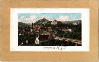 1911 Segesvár, Schässburg, Sighisoara; látkép. Fritz Teutsch kiadása / general view (EK)