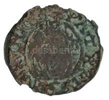 1579K-B Denár Ag "Rudolf" (0,40g) T:VF,F patina, kitörés Hungary 1579K-B Denar Ag "Ru...