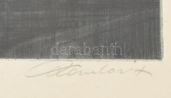 Paulovits Pál (1892-1975): Halászbástya. Rézkarc, papír, jelzett. Üvegezett fakeretben, 18×25 cm