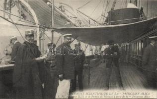 S. M. Princesse Alice Alphonse XIII., Prince of Monaco on board