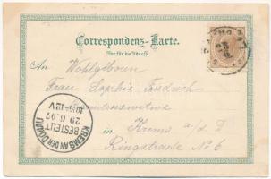 1897 (Vorläufer!!!) Schottwien, Station und Ruine Klamm, Kirche / railway station, locomotive, train...