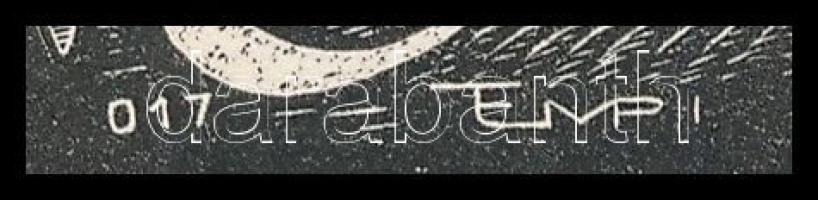 Tempinszky István (1907-1979): Kriván Pál ex libris, fametszet, papír, 6×8 cm