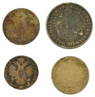 1868KB 20kr Ag "Ferenc József / Magyar Királyi Váltó Pénz" + 1869GYF 20kr Ag "Ferenc ...