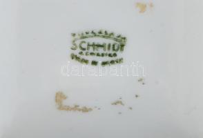 Schmidt váza. Domború díszítéssel, biszkvit felülettel, jelzett, kis kopással, m: 24 cm
