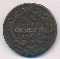 Ausztria 1760W 1kr Cu "Lotharingiai Ferenc" T:F Austria 1760W 1 Kreuzer Cu "Franz I&q...