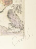 Csók István (1865-1961) - Prihoda István (1891-1956): Züzü. Színezett rézkarc, papír, jelzett (Csók)...