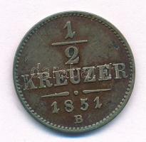 1851B 1/2kr Cu T:XF,VF