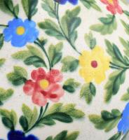 2 db antik fajansz csörgő korsó. Kézzel festett, jelzés nélkül, XIX. sz. kis kopásokkal 27 cm