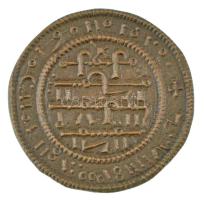 1172-1196. Kufikus rézpénz Cu III. Béla (2,45g) T:AU Hungary 1172-1196. Copper Coin with unreadable Kufic Arabic script Cu Béla III (2,45g) C:AU Huszár: 73., Unger I.: 115.
