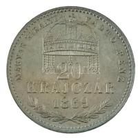 1869KB 20kr Ag "Váltó Pénz" T:AU,XF kis patina Adamo M11.1