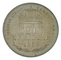 1869KB 20kr Ag "Váltó Pénz" T:AU,XF kis patina Adamo M11.1
