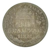 1868KB 10kr Ag "Magyar Királyi Váltó Pénz" T:VF patina Adamo M10.1
