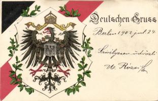 Coat of arms of Germany litho