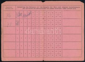 cca 1944 Graz, Julius Meinl bevásárlási könyvecske