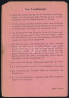 cca 1944 Graz, Julius Meinl bevásárlási könyvecske