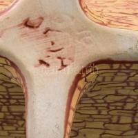 Iparművészeti Vállalatos Gorka mázas kerámia váza, jelzett, kis kopással, m: 17 cm
