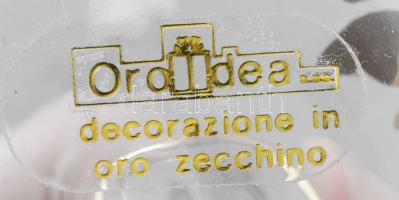 Orodea vékony díszüveg kiöntő dugóval. Aranyozott, hibátlan, jelzett