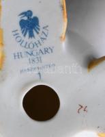 Hollóházi liba, jelzett, hibátlan, m: 16 cm