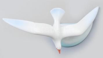 Hollóházi sirály, jelzett, hibátlan, m: 8 cm