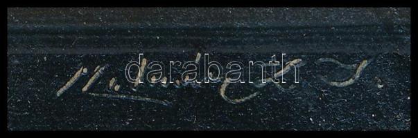 Molnár Z. János (1880-1960): Csendélet. Olaj, vászon, jelzett. , 12x17 cm