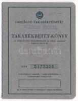 1983-1985. Országos Takarékpénztár soproni fiókjának takarékbetétkönyve, bejegyzésekkel