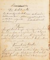 1883-1901 Kézzel írt szakácskönyv, feltehetőleg erdélyi Vass Zsuzsa nevű személy munkája. (Említ tel...