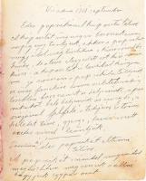 1883-1901 Kézzel írt szakácskönyv, feltehetőleg erdélyi Vass Zsuzsa nevű személy munkája. (Említ tel...